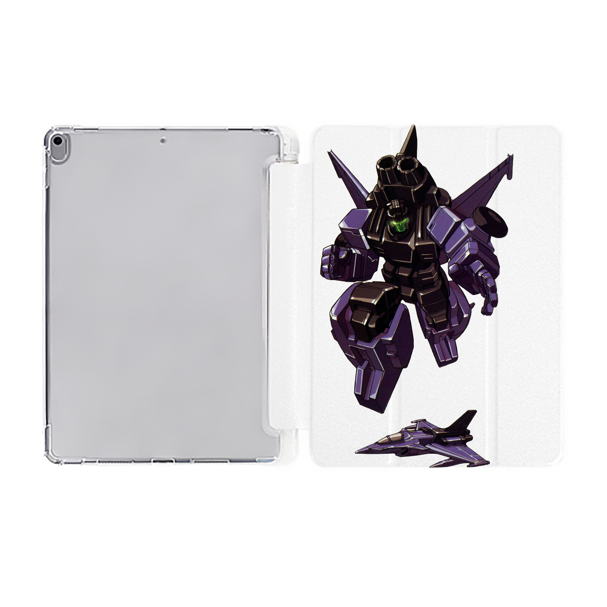 （画像用）  IPad ケース ペン収納付き 三つ折りスタンド PUレザー×シリコン 対応機種9.5/10.5/10.9インチ